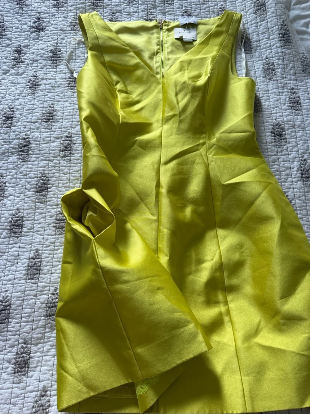kate spade Neon Yellow Fit-and-Flare Dress